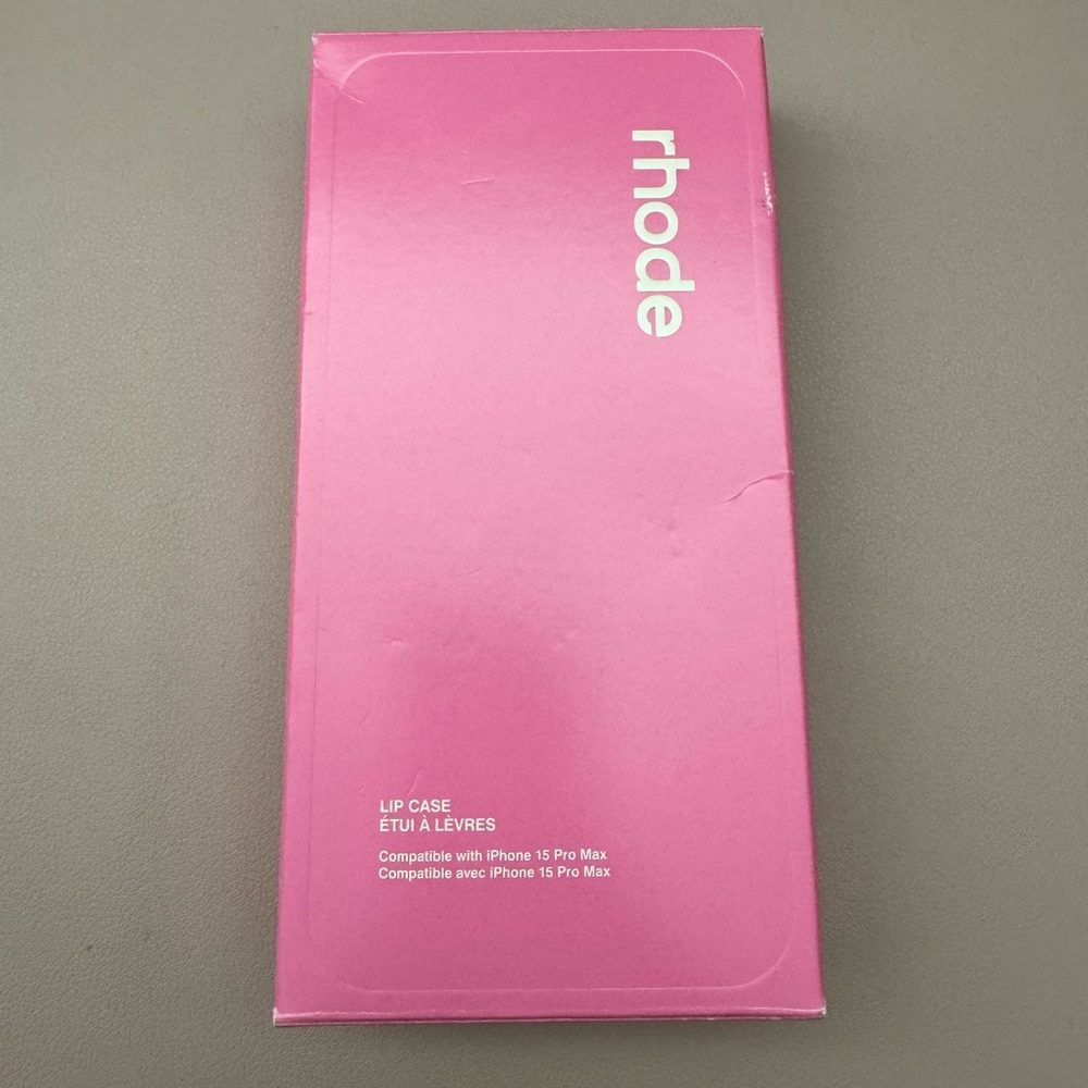Rhode Skin Summer Lip Case for IPhone 15 PRO MAX. Color: Shortcake .NEW!